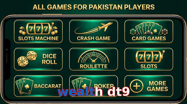 Main screen of Wealth Dt9 games page for PK players