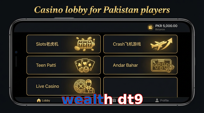 Lobby view of Wealth Dt9 for Pakistan users